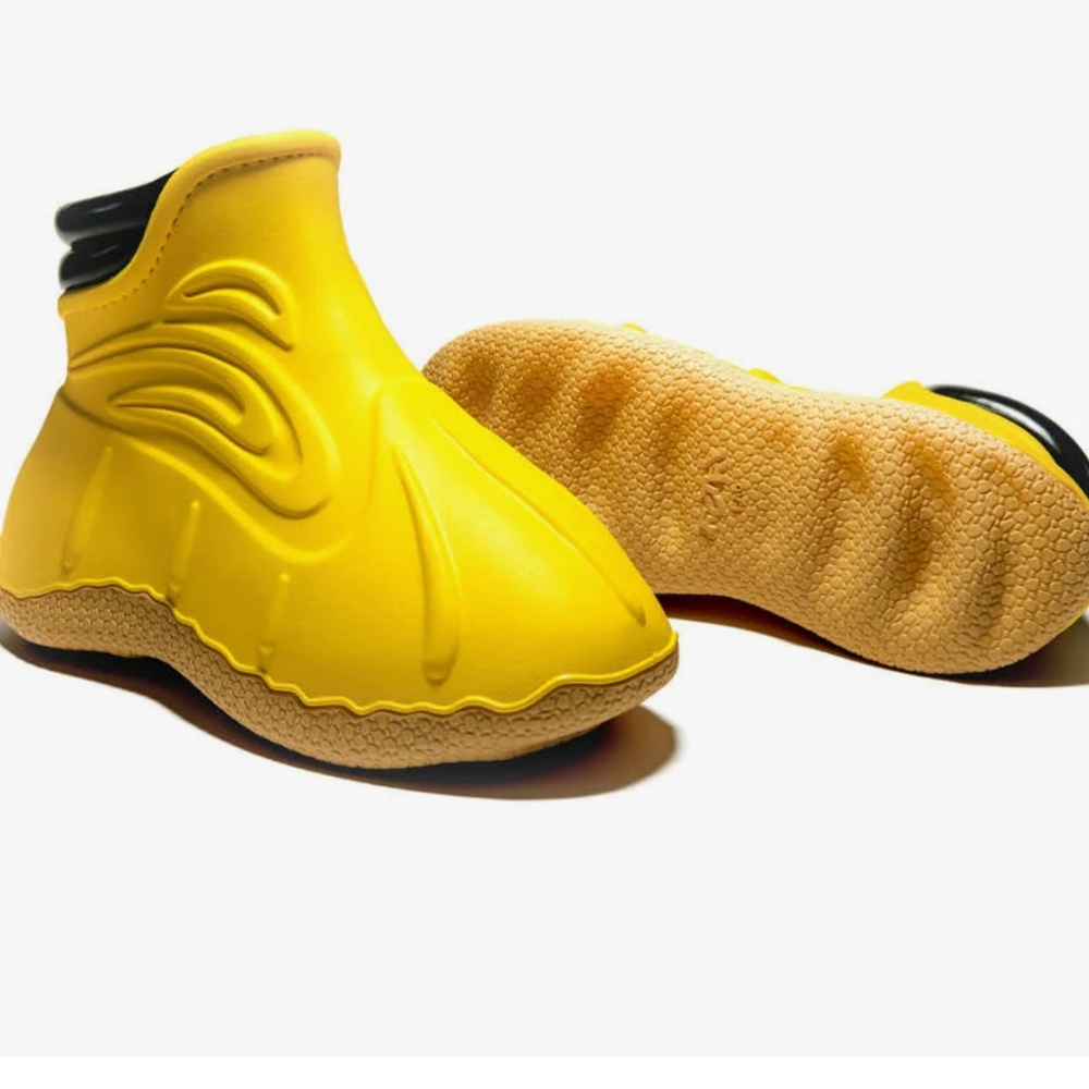 FCTRY LAb x NLE CHOPPA DUCK BOOT - YELLOW, Size 9.5Mens